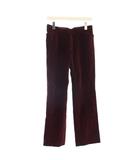 ラルフローレン RALPH LAUREN スラックスパンツ ジップフライ ストレッチ ワンカラー ベロア 無地 11 ワインレッド /BB