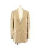 ティッカ TICCA テーラードジャケット アウター シングル ワンカラー 麻 リネン混 2 タグ付き ベージュ /BB