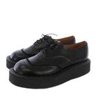 コムデギャルソンオムプリュス COMME des GARCONS HOMME PLUS GEORGE COS JOHN MOORE レイヤーデザインレザーオックスフォードシューズ レザー 8 黒 /KH