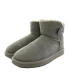 アグ オーストラリア UGG australia ウィメンズミニベイリーボタン II W Bailey Button II ムートンブーツ ショートブーツ USA8 グレー F19016K /YT