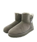 アグ オーストラリア UGG australia ウィメンズベイリージップミニブーツ W Bailey ZIP mini ムートンブーツ ショートブーツ USA8 グレー F19920F /YT