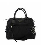 プラダ PRADA テスートボンバー ナイロン 2WAY ボストンバッグ ハンドバッグ ショルダーバッグ 黒 1BB024 /KH ■OH