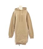 エムエスジーエム MSGM パーカーワンピース スウェット 長袖 ひざ丈 S ベージュ 3541MDA81 /KH