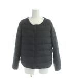 アンタイトル UNTITLED ダウンジャケット 2 黒 ブラック ノーカラー /AP