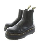 ドクターマーチン DR.MARTENS チェルシーブーツ ショートブーツ サイドゴア レザー UK4 黒 ブラック 2976 QUAD /KU