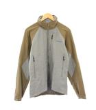 パタゴニア Patagonia コアスキンジャケット スタンドカラー アウター ジップアップ ショート丈 バイカラー ロゴ M グレー ベージュ /BB