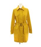 マッキントッシュフィロソフィー MACKINTOSH PHILOSOPHY ステンカラーコート ミドル 36 黄色 イエロー ベルト付き /HN