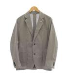 ドゥクラッセ DoCLASSE テーラードジャケット チェック 薄手 A6 ネイビー 茶 /☆G