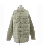 ダウンジャケット ステンカラー ナイロン L ベージュ LN2410 /KU