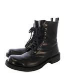 トリココムデギャルソン tricot COMME des GARCONS ショートブーツ レースアップ レザー 23.5cm 黒 /KH