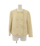 Paul+ ノーカラージャケット ツイード 46L ベージュ /BM