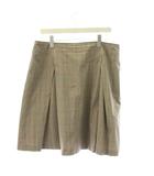 ポールスミス ブラック Paul Smith BLACK スカート 48L ベージュ チェック柄 ひざ丈 プリーツ /JP