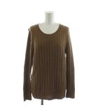 マーガレットハウエル MARGARET HOWELL ニット セーター カシミヤ 2 茶 ブラウン ケーブル編み ラウンドネック 長袖 578-7263018 /AN8
