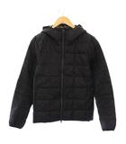 タイオン TAION ダウンジャケット アウター ジップアップ フード ワンカラー ナイロン S 黒 ブラック /BB