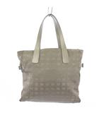 シャネル CHANEL ニュートラベルライン トートバッグ ハンドバッグ グレー 8番台 /KH ■OH