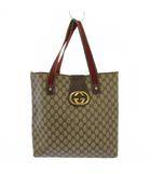 グッチ GUCCI オールドグッチ ヴィンテージ 70年代 トートバッグ ハンドバッグ ベージュ /KH ■OH