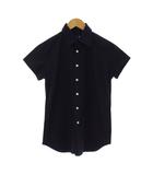ラルフローレン RALPH LAUREN シャツ ブラウス 11 ネイビー 無地 レギュラーカラー 半袖 /JP