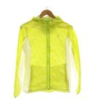 ルコックスポルティフ le coq sportif ジップアップパーカー ランニングジャケット 総柄 L 黄緑 イエローグリーン /SS ■OS