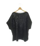 イエナ IENA 24ss コットンギマポンチョプルオーバー ニット カットソー 黒 24080900708120 /CX