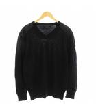 Mcleod V Neck Sweater Vネックニット セーター 長袖 XL 黒 6965M /KH
