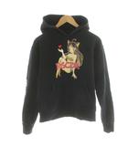 ローリングクレイドル ロリクレ Rolling Cradle ×うる星やつら ラム パーカー プルオーバー プリント S 黒 ブラック /AN46