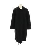 バーバリーズ Burberrys ステンカラーコート アウター ミドル 裏地チェック柄 ヴィンテージ カシミヤ混 40 黒 ブラック FNA06-009 /YT