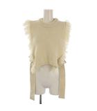 Fringe Sweater Vest ニット ベスト 白 /BM