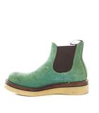 ローリングダブトリオ ROLLING DUB TRIO Stan サイドゴアブーツ ショートブーツ スエード 7 緑 /KH