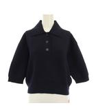 マルティニーク martinique ニット ポロシャツ 紺 ネイビー 七分袖 A0306KSW676 /YM