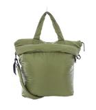 タイオン TAION GREEN LABEL RELAXING 2WAY ショルダーバッグ ハンドバッグ  ナイロン ダウン ワンカラー カーキ /BB