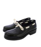  竜崇 デッキシューズ レザーシューズ 26cm 黒 /KH