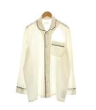 メゾンマルジェラ Maison Margiela 22AW ポプリンシルク長袖シャツ 38 白 SI1DL0005 /KH
