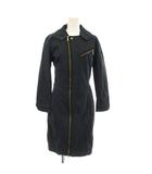 アルマーニ ジーンズ ARMANI JEANS ワンピース 40 ネイビー 長袖 ジップアップ 膝丈 /JP