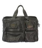 トゥミ TUMI ブリーフケース 書類カバン ハンドバッグ レザー ロゴチャーム ワンカラー 黒 ブラック /BB