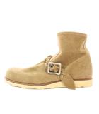 セーブルクラッチ SABLE CLUTCH エンジニアブーツ ショート 厚底 スエード ベルト ワンカラー 29cm ベージュ /BB