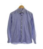 ジャンネット GIANNETTO Slim Fit ボタンダウンシャツ コットン 長袖 M ブルー /YM