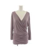マックスマーラ MAX MARA カットソー 紫 パープル ドレープ Vネック 長袖 /RR