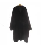 無印良品 良品計画 チェスターコート コーデュロイ L 黒 ブラック テーラードカラー ロング /AU