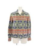 ダブルアールエル RRL ラルフローレン ネイティブ オープンカラーシャツ ブラウス 長袖 1 緑 282879012001 /KH