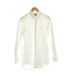 ラルフローレン RALPH LAUREN シャツ SS 白 長袖 ボタンダウンカラー ロゴ刺繍 /JP