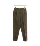 イエナ IENA LA BOUCLE ガンクラブチェックパンツ スラックス 38 茶色 カーキ 23030914107030 /YM