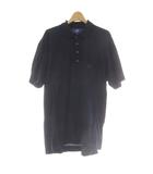 ポロシャツ S 紺 ネイビー 無地 ポロカラー 半袖 /AU