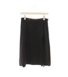 マックスマーラ MAX MARA スカート 38 ブラウン 無地 スリット ウエスト切り替え /JP