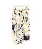 ワイズ Y's ヨウジヤマモト サルエルパンツ イージー 総柄 ワイド 2 白 YU-P61-208 /KH