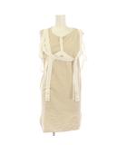 フミカ ウチダ FUMIKA HARNESS NO-SLEEVE TOP ハーネスノースリーブカットソー タンクトップ M ベージュ FU-P-CS003 /KH