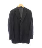 エルメネジルドゼニア Ermenegildo Zegna ROYAL STYLE テーラードジャケット ブレザー アウター シングル 背抜き ウール ワンカラー 黒 ブラック /BB