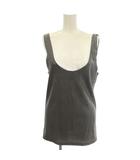 ザラ ZARA タンクトップ ラメ ノースリーブ L シルバー グレー /☆G