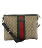 グッチ GUCCI GGスプリーム ミディアム メッセンジャーバッグ ショルダーバッグ ベージュ 523885 /KH ■OH