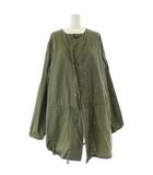トゥデイフル TODAYFUL Gas Coat コート 38 カーキ 無地 ノーカラー 長袖 11820001 /NS