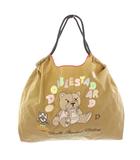 ダブルスタンダードクロージング ダブスタ DOUBLE STANDARD CLOTHING BALL&CHAIN トートバッグ ハンドバッグ ロゴ 刺繍 茶 ブラウン /BB